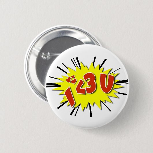 Ich Liebe dich Button (Vorne & Hinten)