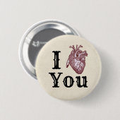 Ich liebe Dich Button (Vorne & Hinten)