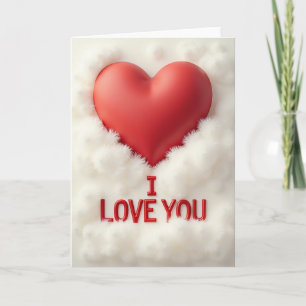 Ich liebe dich Cloud Heart Karte