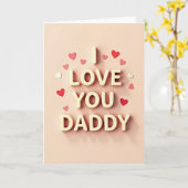Ich liebe dich Daddy Beste Karte (Gelbe Blume)