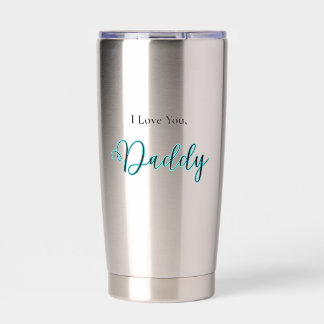 Ich liebe dich, Daddy Edelstahl Thermobecher