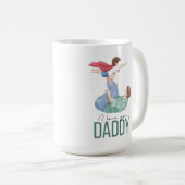 Ich liebe dich Daddy Superheld Vater und Kind Kaff Kaffeetasse (VorderseiteRechts)