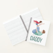 Ich liebe dich Daddy Superheld Vater und Kind Spir Notizblock (Innenseite)