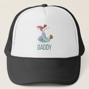Ich liebe dich Daddy Superheld Vater und Kind Truc Truckerkappe