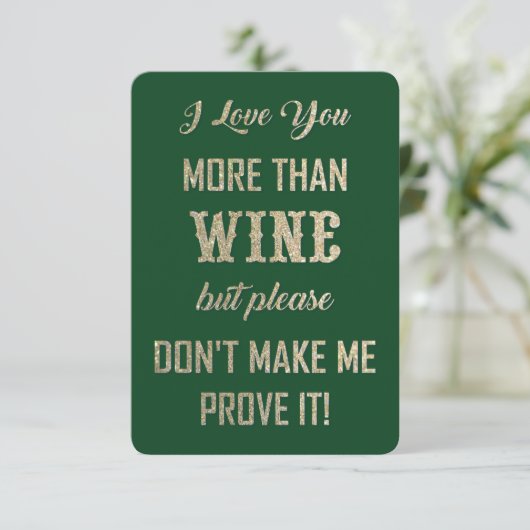 ICH LIEBE DICH... DANKESKARTE (Stehend Vorderseite)