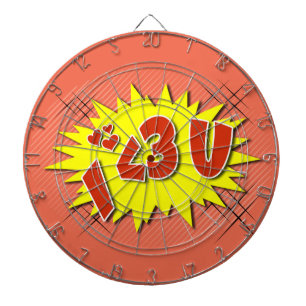 Ich Liebe dich Dartscheibe