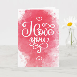 Ich liebe dich Dekorative Valentinstagskarte Karte