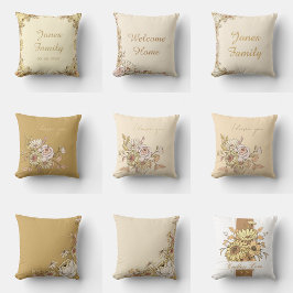 Ich liebe Dich Design | personalisierte botanische Kissen