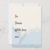 Ich Liebe dich. Du bist alles. Valentinkarte Einladung (Rückseite)