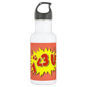 Ich Liebe dich Edelstahlflasche (Vorderseite)