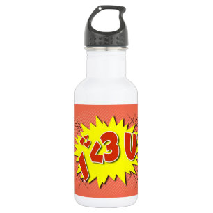 Ich Liebe dich Edelstahlflasche