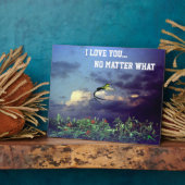 Ich Liebe dich, egal auf welcher Plakette Fotoplatte (Seite)