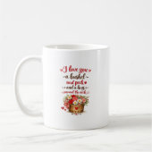 Ich liebe dich ein Scheffel und ein Peck Kaffeetasse (Links)