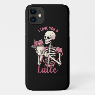 Ich liebe dich ein Valentinstag-Skelett Case-Mate iPhone Hülle