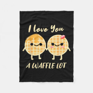 Ich liebe dich ein Waffel-Lot Valentinstag-Waffel Fleecedecke