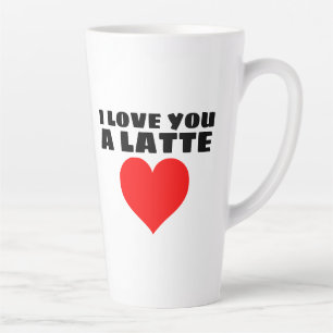 ICH LIEBE DICH EINE LATTE GROSSE KAFFEETASSE MILCHTASSE