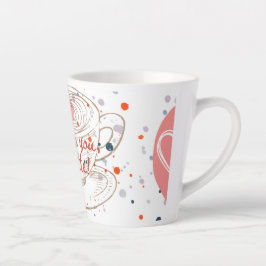 Ich liebe dich eine Latte Tasse Latte Tasse