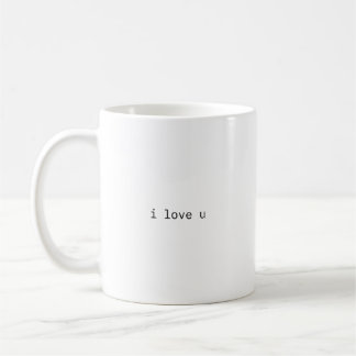 "ich liebe dich" einfache Tasse 