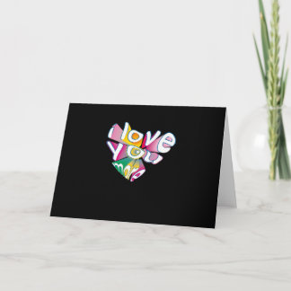 Ich liebe dich, eleganter Stil Karte