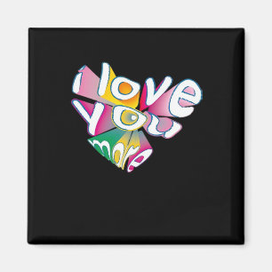 Ich liebe dich, eleganter Stil Magnet