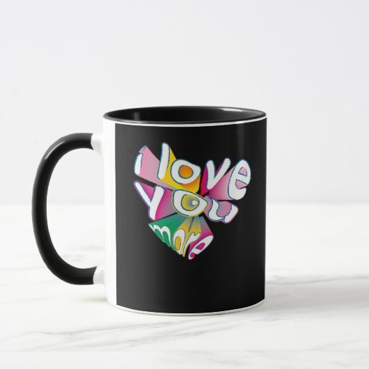 Ich liebe dich, eleganter Stil  Tasse (Links)