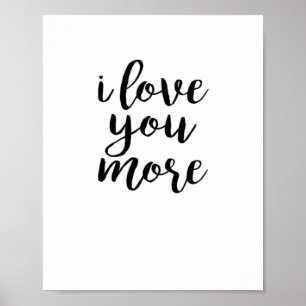 Ich liebe dich, elegantes Liebesdesign Poster