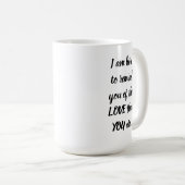 ICH LIEBE DICH Engel mit Originalkunst Kaffeetasse (VorderseiteRechts)