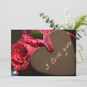 Ich liebe dich feiertagskarte (Stehend Vorderseite)