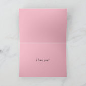 Ich Liebe dich! Feiertagskarte (Innenseite)
