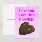 Ich liebe dich feiertagspostkarte (Vorne/Hinten)