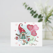 Ich Liebe dich Feiertagspostkarte (Stehend Vorderseite)