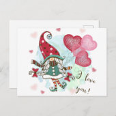 Ich Liebe dich Feiertagspostkarte (Vorne/Hinten)