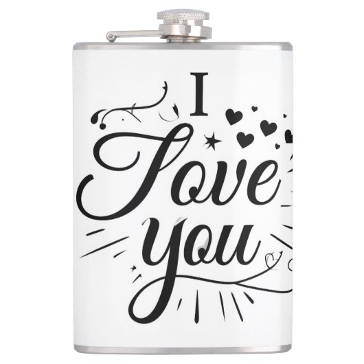 ich liebe dich flachmann (Vorderseite)