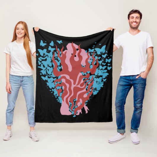 ICH LIEBE DICH FLEECEDECKE (Beispiel)