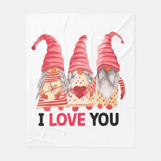 Ich Liebe dich Fleecedecke (Vorderseite)