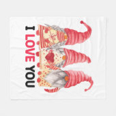 Ich Liebe dich Fleecedecke (Vorderseite (Horizontal))