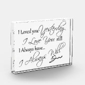 Ich liebe dich fotoblock (Links)