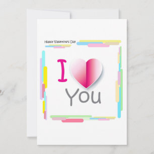 "Ich liebe Dich!" - Frohen Valentinstag Schöne Feiertagskarte
