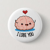 Ich liebe dich Funny Brain Pub Button (Vorderseite)