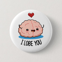 Ich liebe dich Funny Brain Pub Button