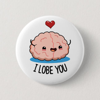 Ich liebe dich Funny Brain Pub Button