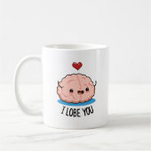 Ich liebe dich Funny Brain Pub Kaffeetasse (Links)