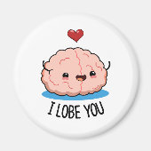 Ich liebe dich Funny Brain Pub Magnet (Vorne)
