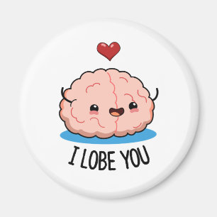 Ich liebe dich Funny Brain Pub Magnet