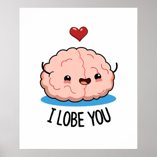 Ich liebe dich Funny Brain Pub Poster (Vorne)