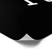 Ich liebe dich Funny Brain Pun Dark BG Poster (Ecke)