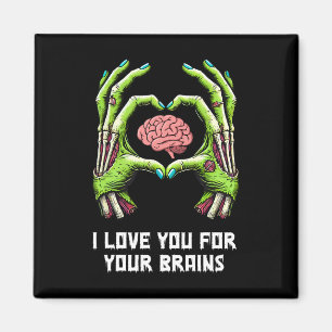 Ich liebe dich für deine Zombie-Hände zum Hallowee Magnet