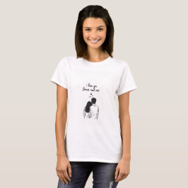 Ich liebe dich für immer Line Art Paar T-Shirt