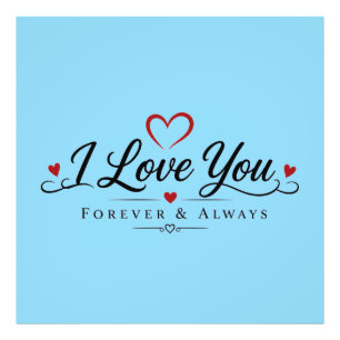 Ich liebe dich für immer und ewig fotodruck