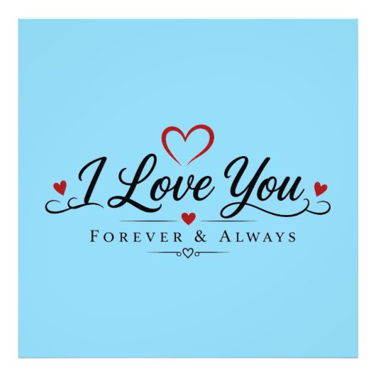 Ich liebe dich für immer und ewig fotodruck (Vorne)